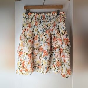 1. State Floral A-Line Skirt
